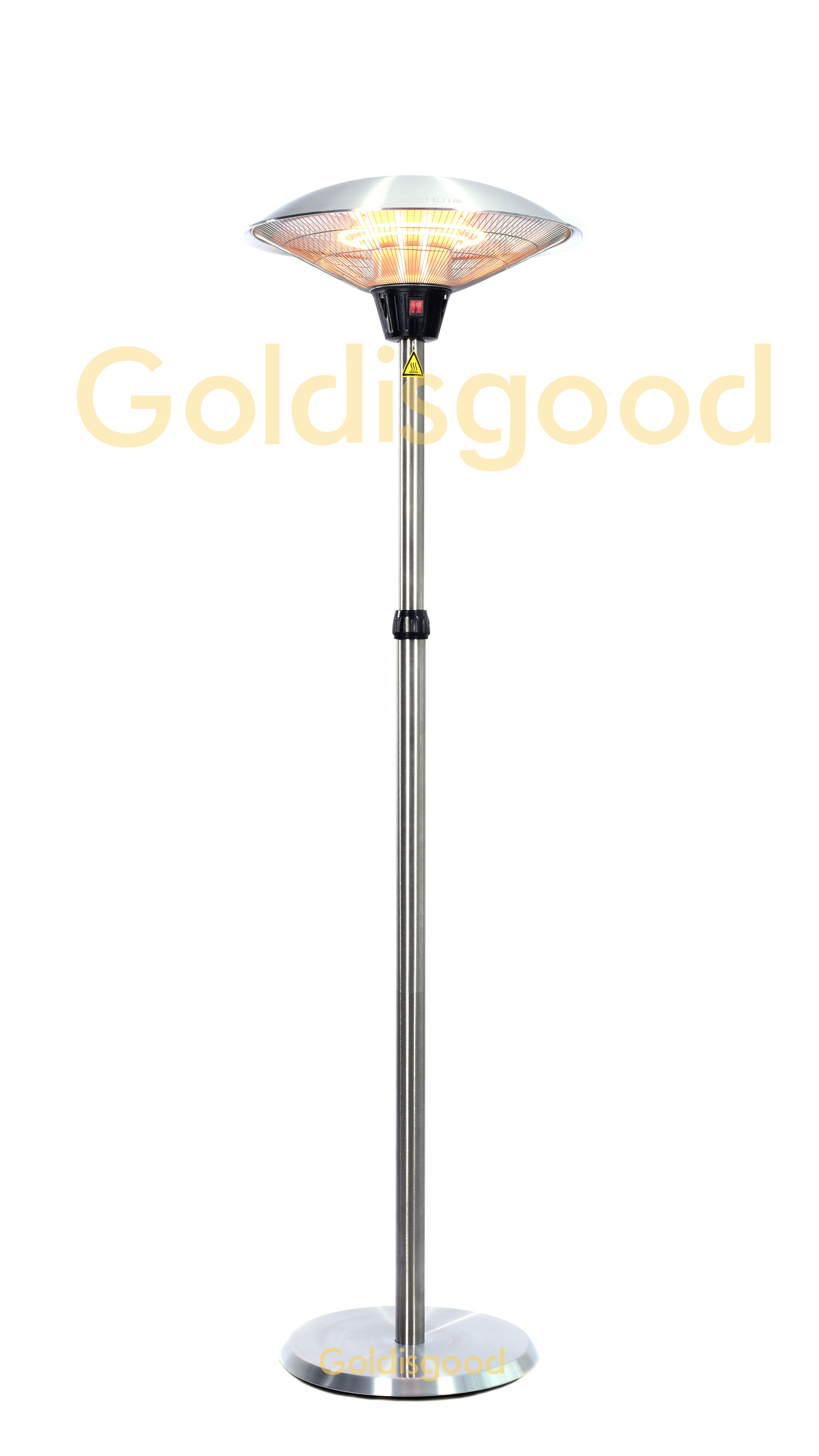Wall mounted outdoor heater