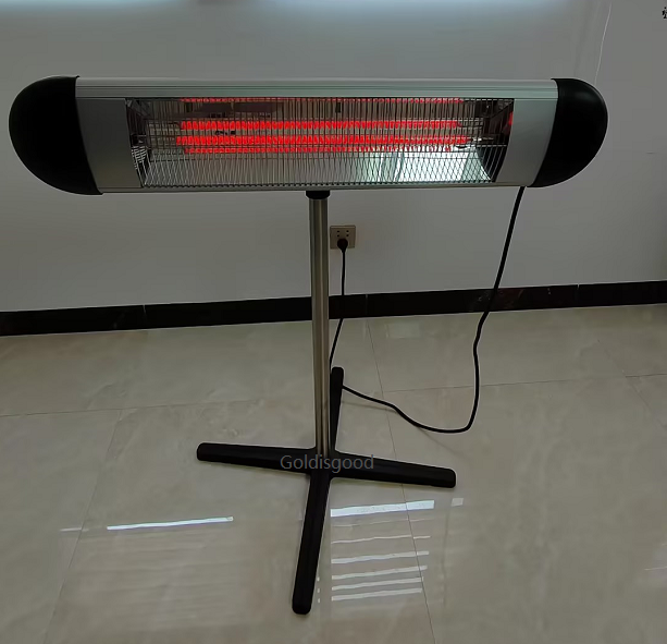 Infrared wall heater for bathroom