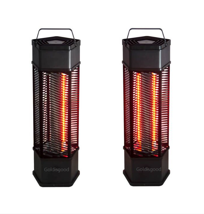 Gold tube infrared heater